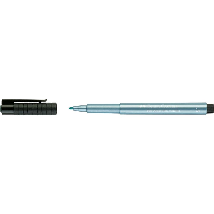 Faber-Castell - Pitt Artist Pen Metallic 1.5 India ink pen, blue metallic
