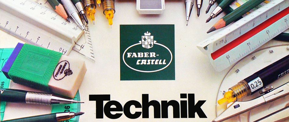 Advertising in the 1970s and 1980s - Billboard for a technical drawing instrument