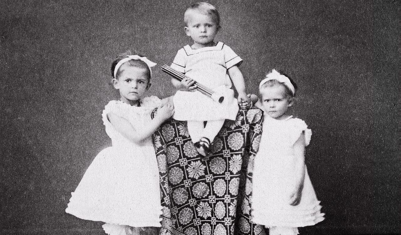 Daughter Ottilie with her brother Lothar and sister Sophie