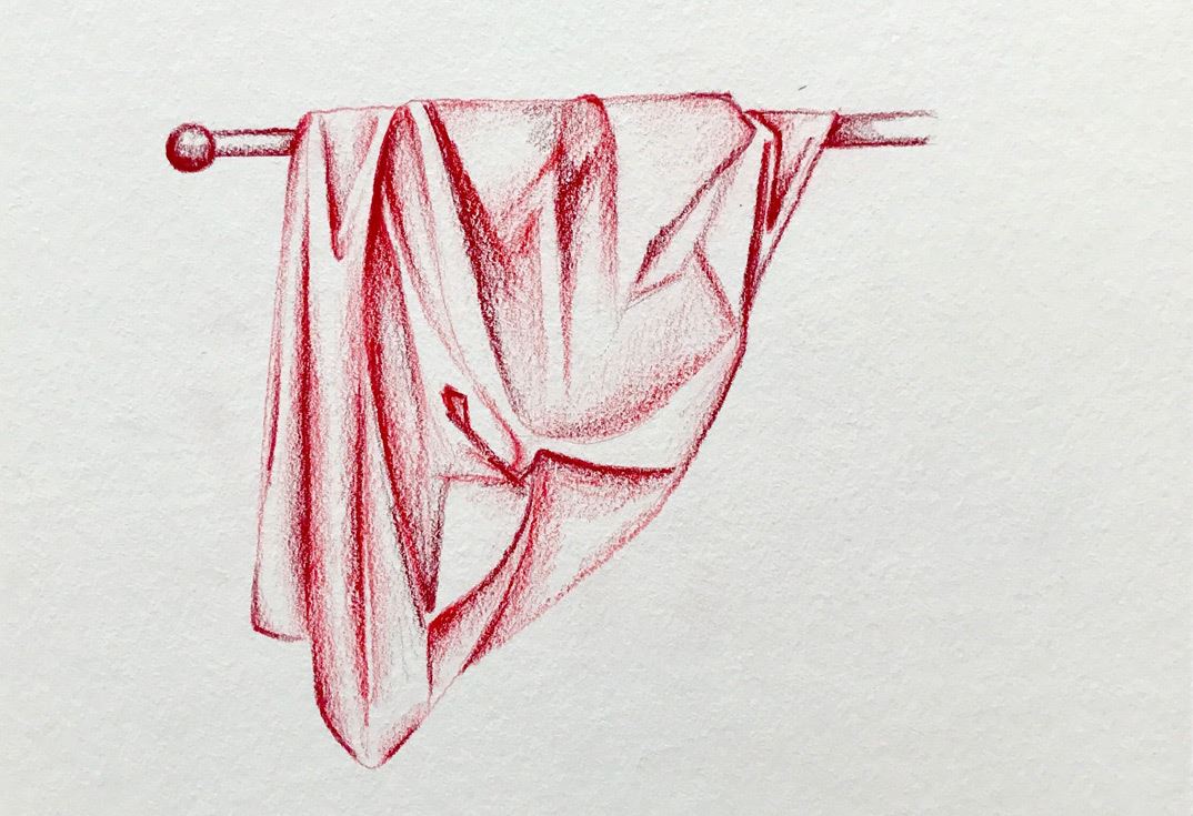 Drawing of a cloth.