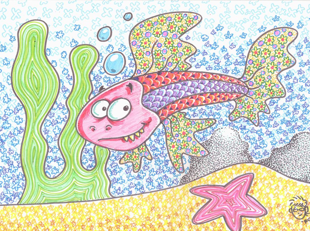 Colouring example fish
