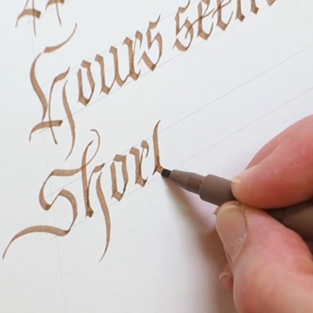 Pitt Artist Pen Calligraphy Gothic Italics