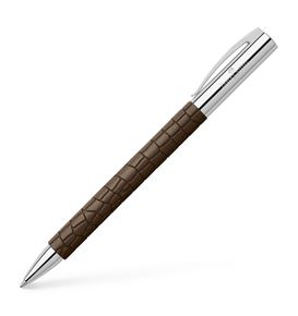 Faber-Castell - Ambition 3D Croco twist ballpoint pen, B, brown