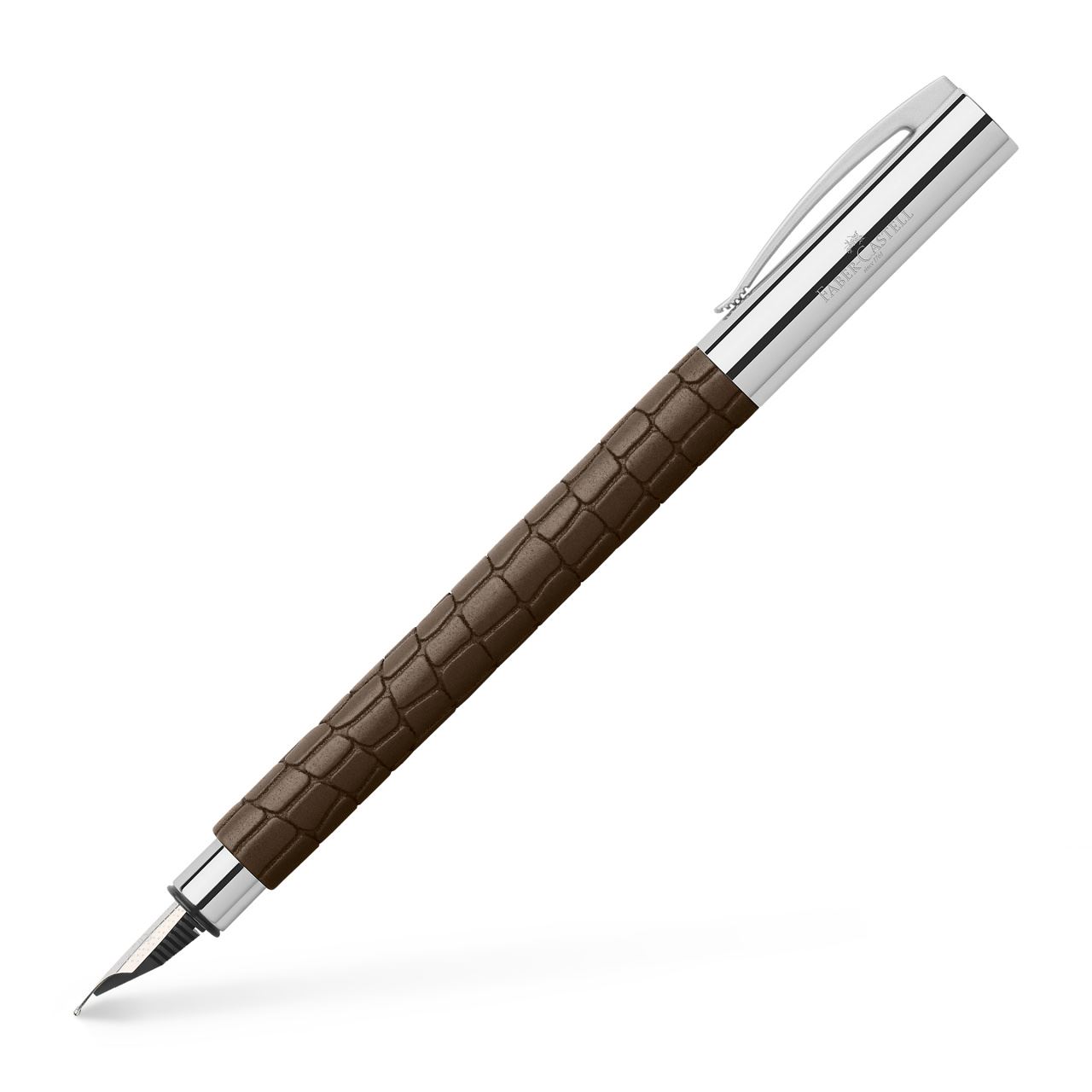 Faber-Castell - Ambition 3D Croco fountain pen, M, brown