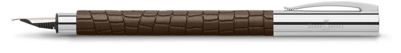 Faber-Castell - Ambition 3D Croco fountain pen, F, brown