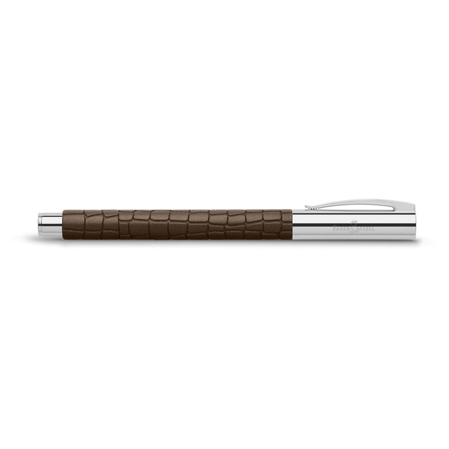 Faber-Castell - Ambition 3D Croco fountain pen, B, brown