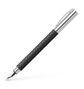 Faber-Castell - Ambition 3D Leaves fountain pen, F, black