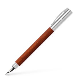 Faber-Castell - Ambition pear wood fountain pen, B, reddish brown
