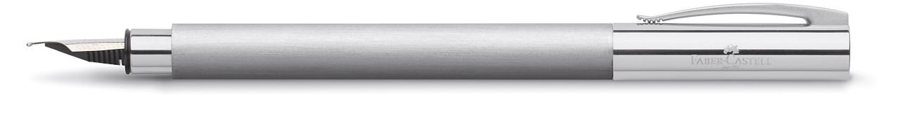 Faber-Castell - Ambition Stainless Steel fountain pen, EF, silver