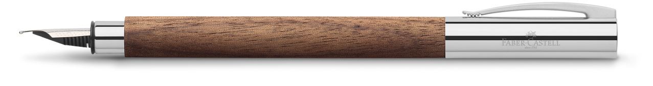 Faber-Castell - Ambition walnut wood fountain pen, EF, brown