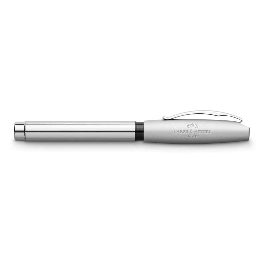 Faber-Castell - Essentio Metal fountain pen, B, silver shiny