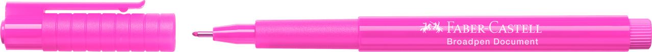 Faber-Castell - Fibre tip pen Broadpen document pink