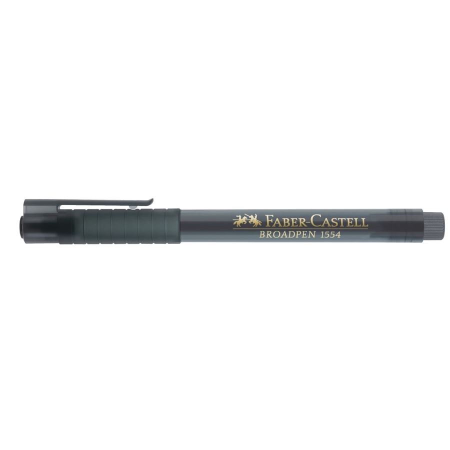 Faber-Castell - Fibre tip pen Broadpen document grey