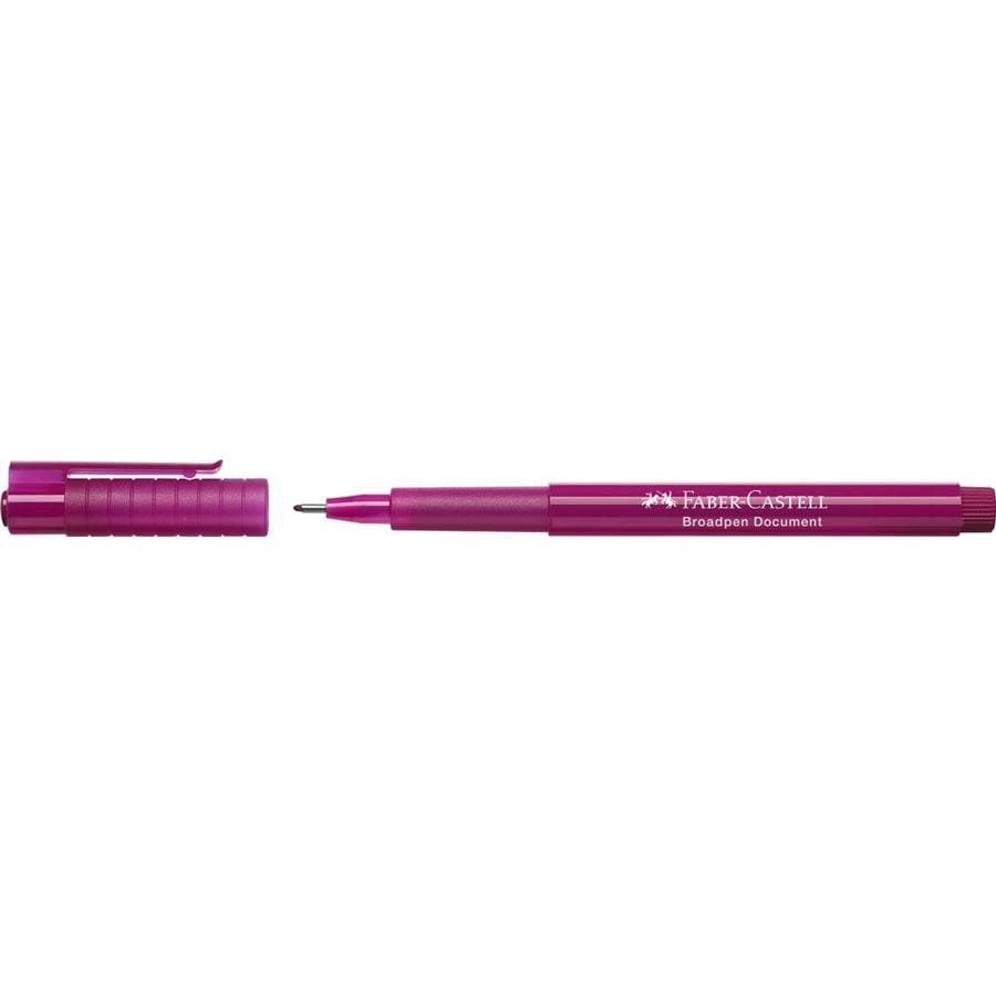 Faber-Castell - Fibre tip pen Broadpen document magenta