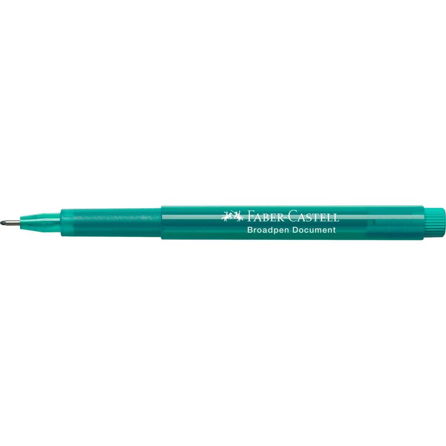 Faber-Castell - Fibre tip pen Broadpen document turquoise