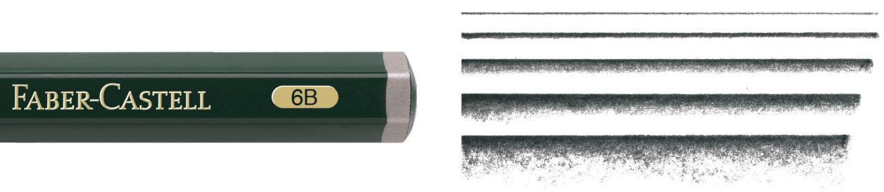 Faber-Castell - Castell 9000 Jumbo graphite pencil, 6B