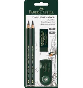 Faber-Castell - Castell 9000 Jumbo drawing set, 4 pieces