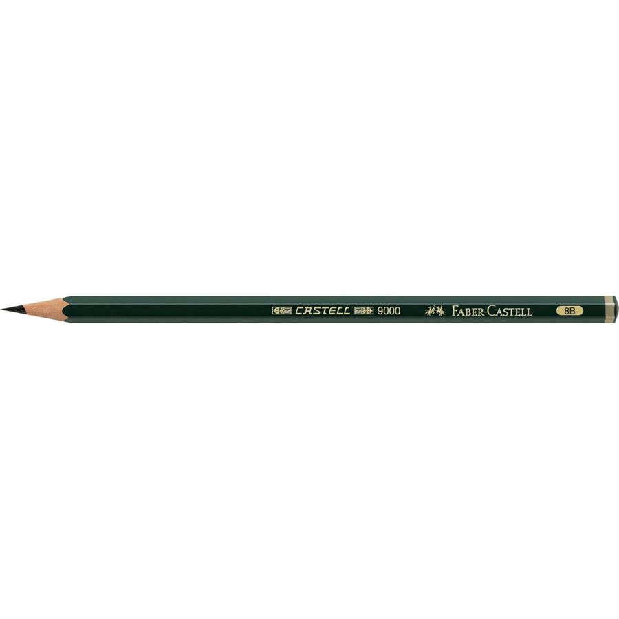 Faber-Castell - Castell 9000 graphite pencil, 8B