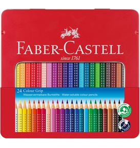 Faber-Castell - Colour Grip colour pencil, tin of 24