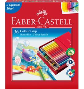 Faber-Castell - Colour Grip colour pencil, studio box of 36