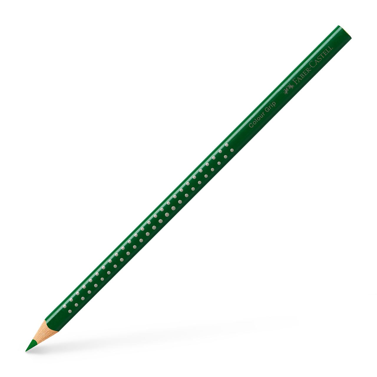 Faber-Castell - Colour Grip colour pencil, permanent green olive