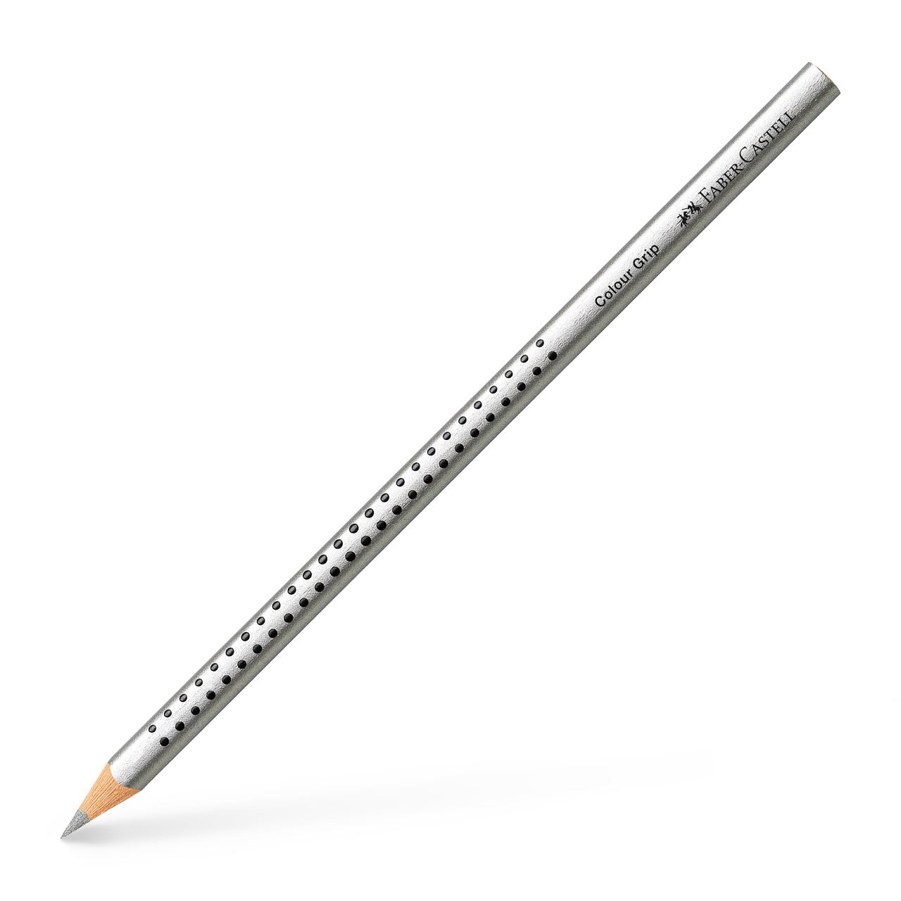 Faber-Castell - Colour Grip colour pencil, silver