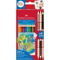 Faber-Castell - Colour Grip Children of the world pencil triangular 10+3