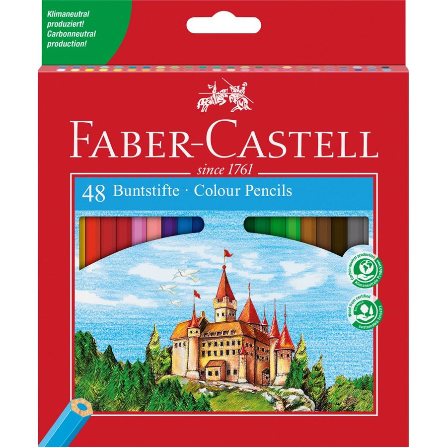 Faber-Castell - Classic Colour colour pencil, cardboard wallet of 48