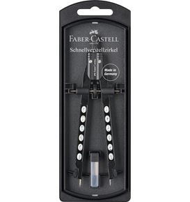Faber-Castell - Quick set compass Factory chrome black
