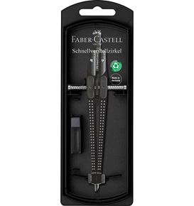 Faber-Castell - Grip quick-set compass, black