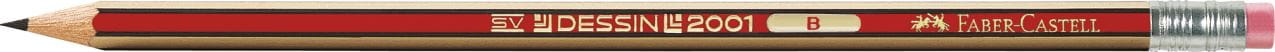 Faber-Castell - Dessin 2001 graphite pencil with eraser, B