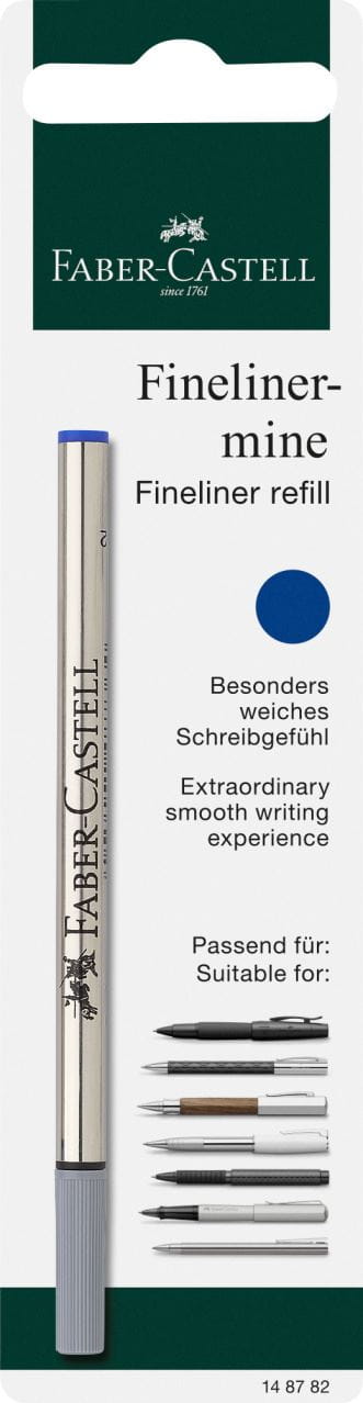 Faber-Castell - Fineliner refill, blue, set of 1