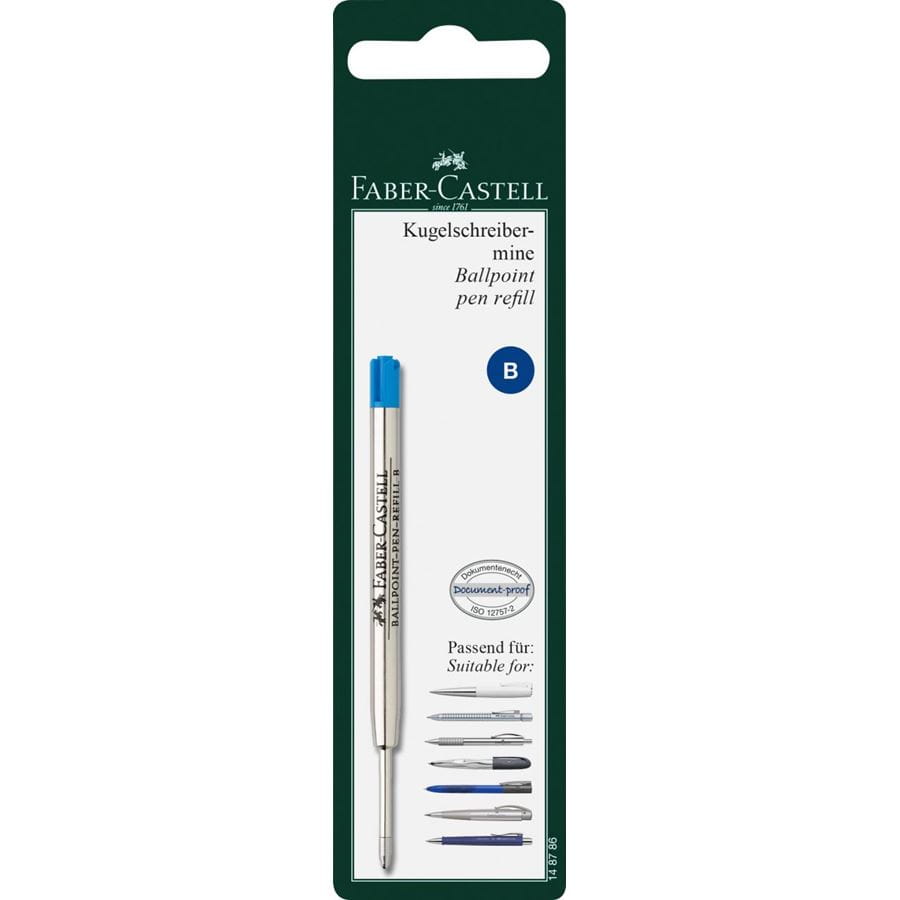 Faber-Castell - Spare refill ballpoint pen, large-capacity refill B, blue