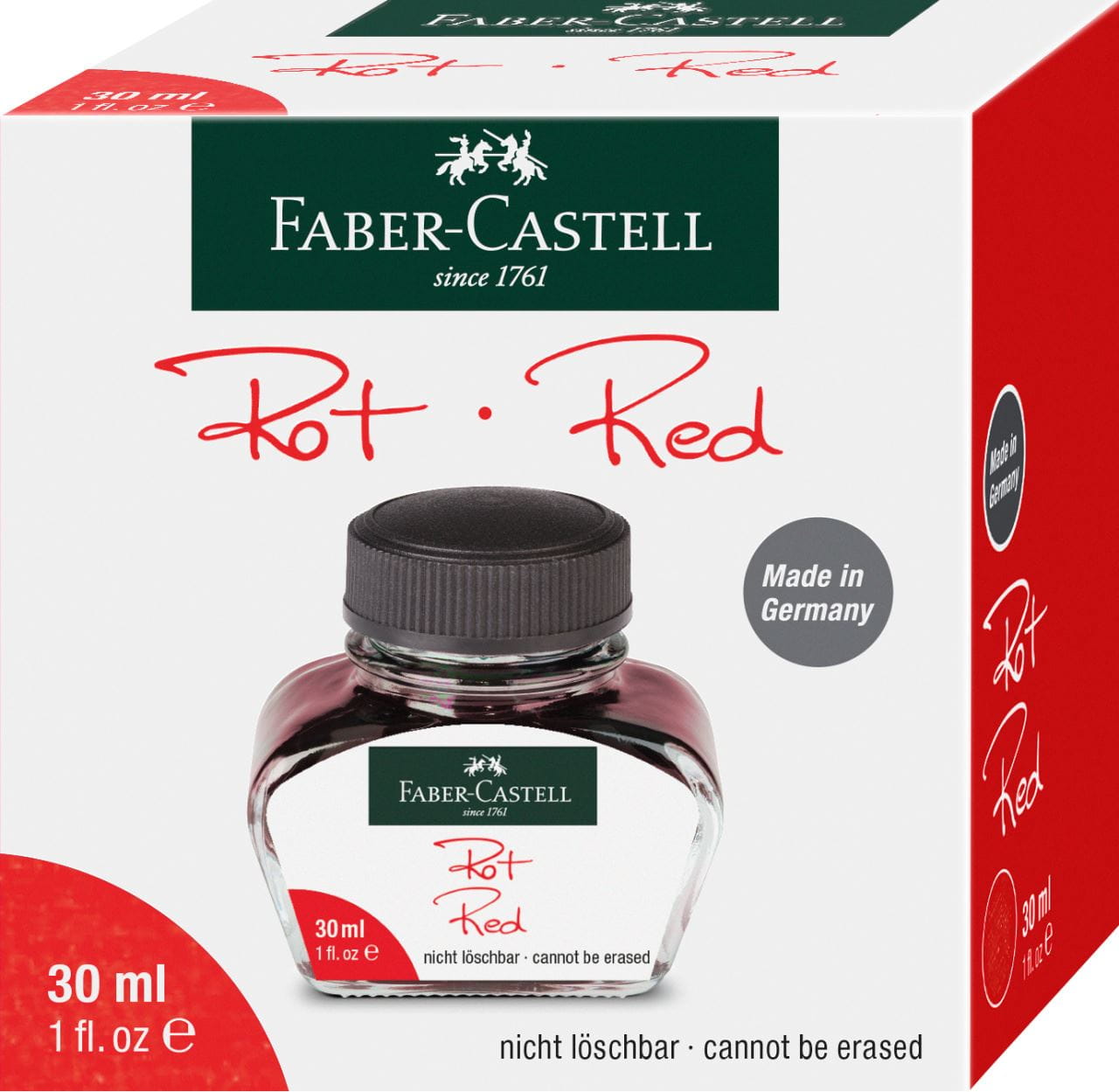 Faber-Castell - Ink bottle, 30 ml, ink red