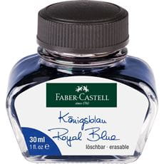 Faber-Castell - Ink bottle, 30 ml, ink blue erasable