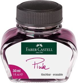 Faber-Castell - Ink bottle, 30 ml, ink pink erasable