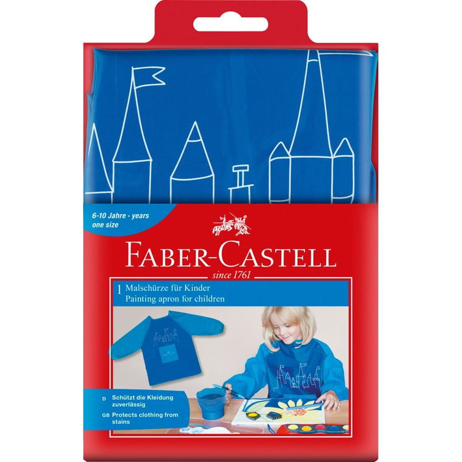Faber-Castell - Painting apron for children, blue