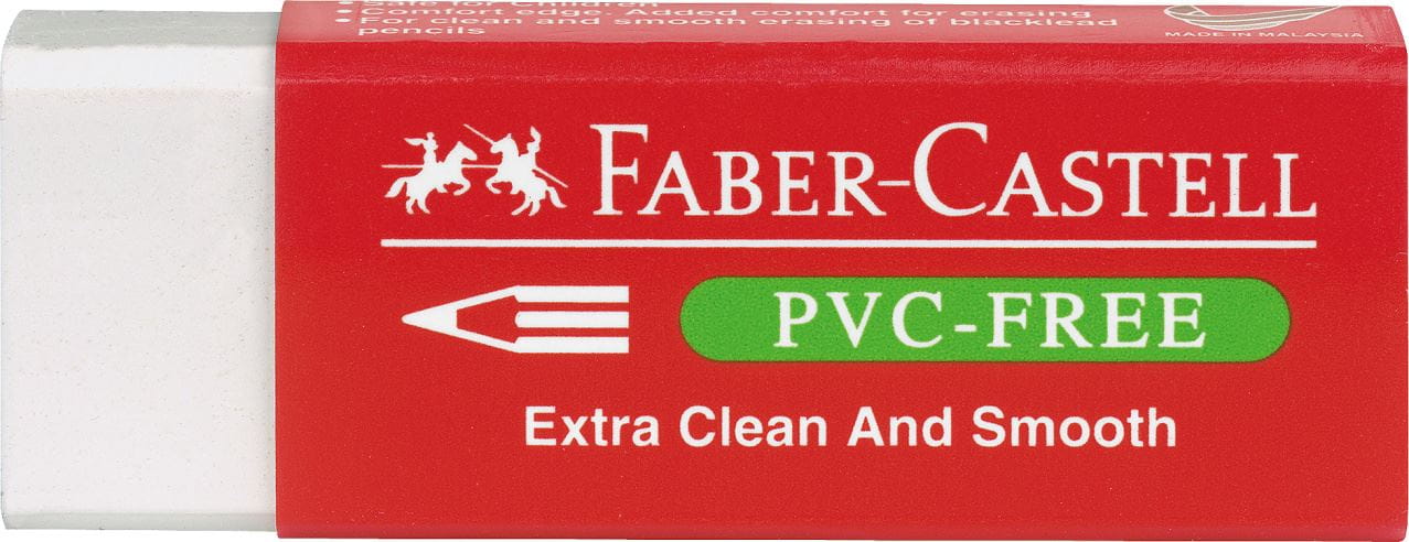 Faber-Castell - 7095-20 eraser, white