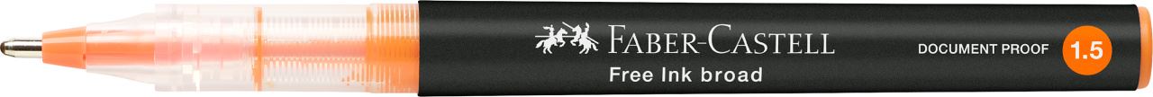 Faber-Castell - Free Ink rollerball, 1.5 mm, orange