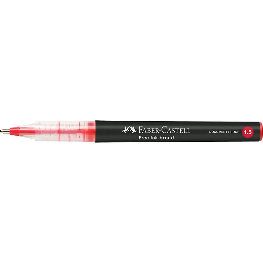 Faber-Castell - Free Ink rollerball, 1.5 mm, red