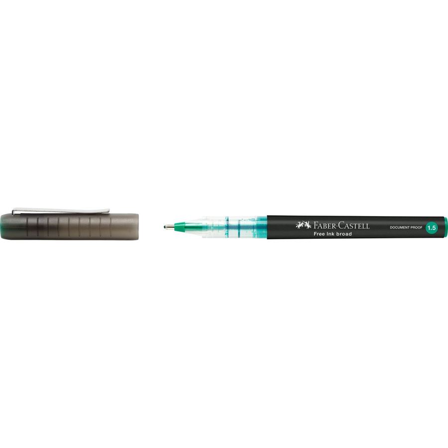 Faber-Castell - Free Ink rollerball, 1.5 mm, green