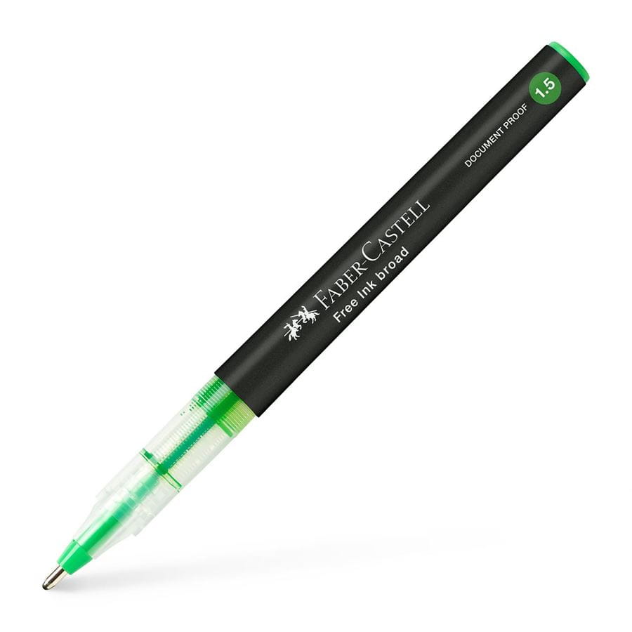 Faber-Castell - Free Ink rollerball, 1.5 mm, light green