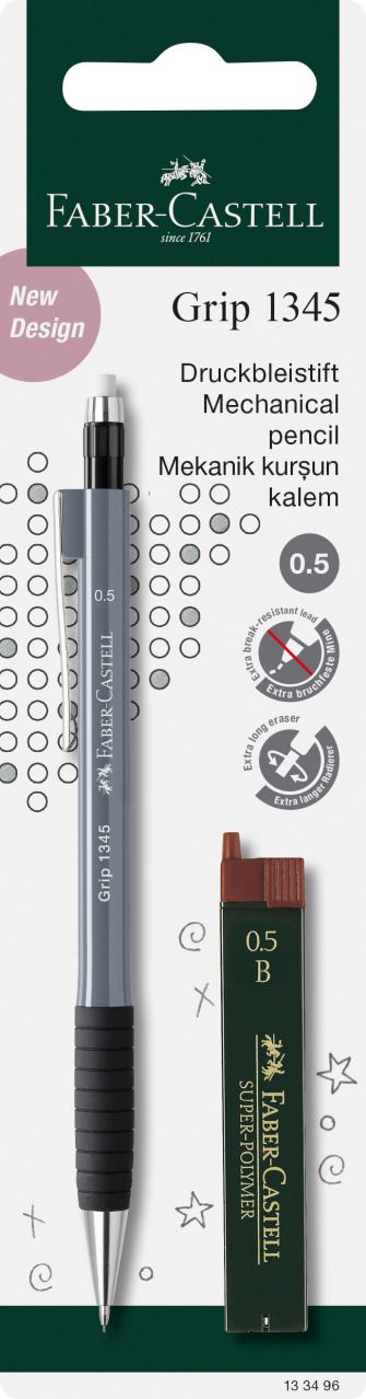 Faber-Castell - Grip 1345 mechanical pencil, 2 pieces
