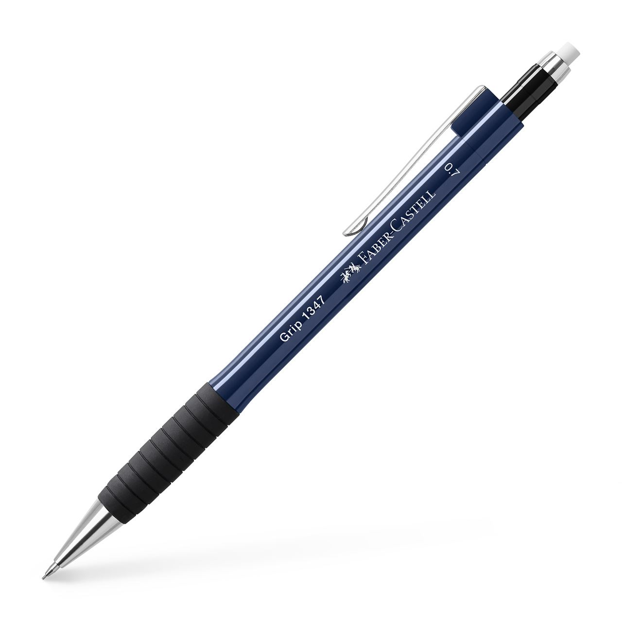Faber-Castell - Grip 1347 mechanical pencil, 0.7 mm, blue metallic