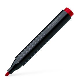 Faber-Castell - Grip Marker Permanent, round tip, red