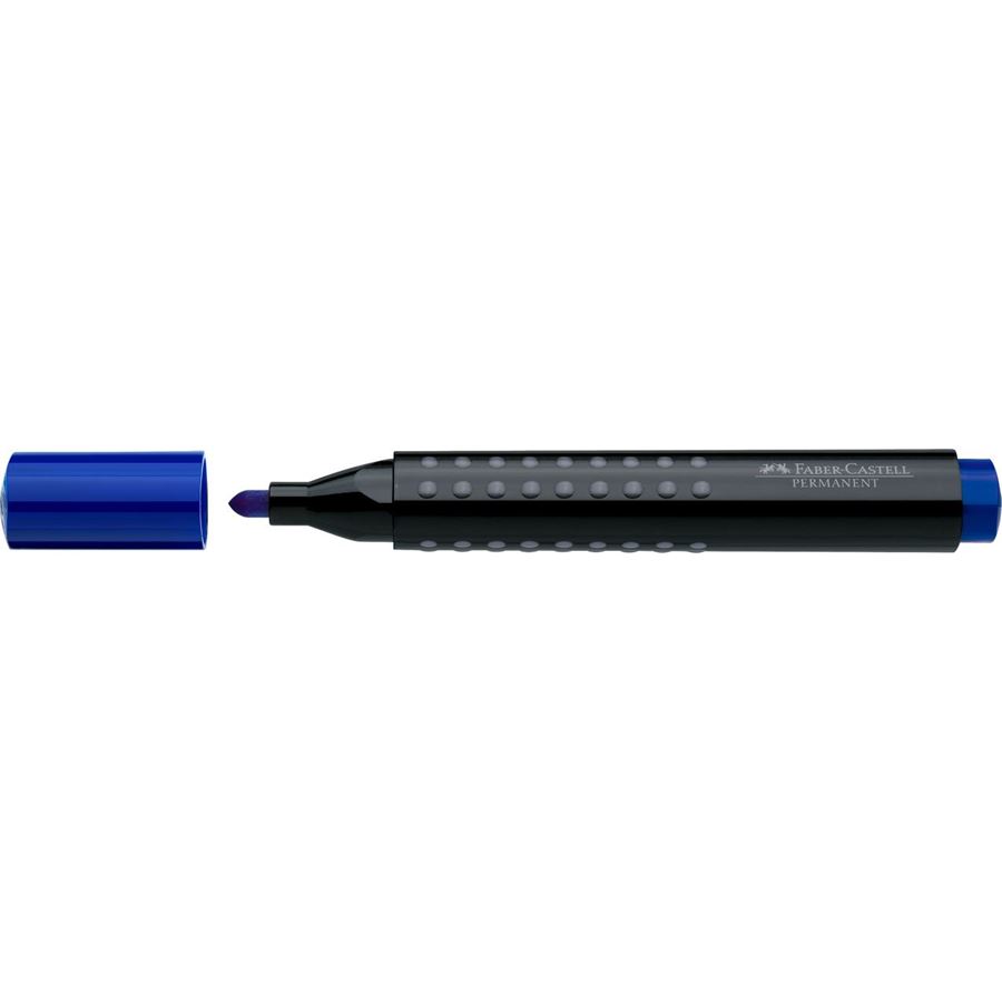 Faber-Castell - Grip Marker Permanent, round tip, blue