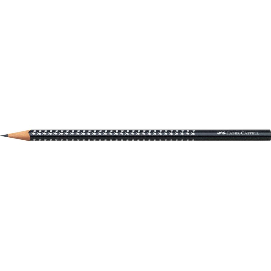 Faber-Castell - Graphite pencil Sparkle black-metallic