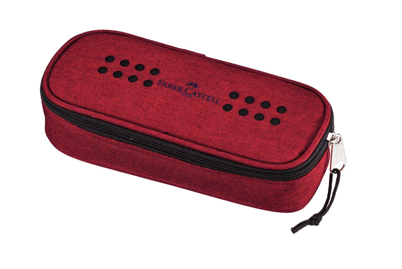 Faber-Castell - Grip pencil case with rubber band, marsala red