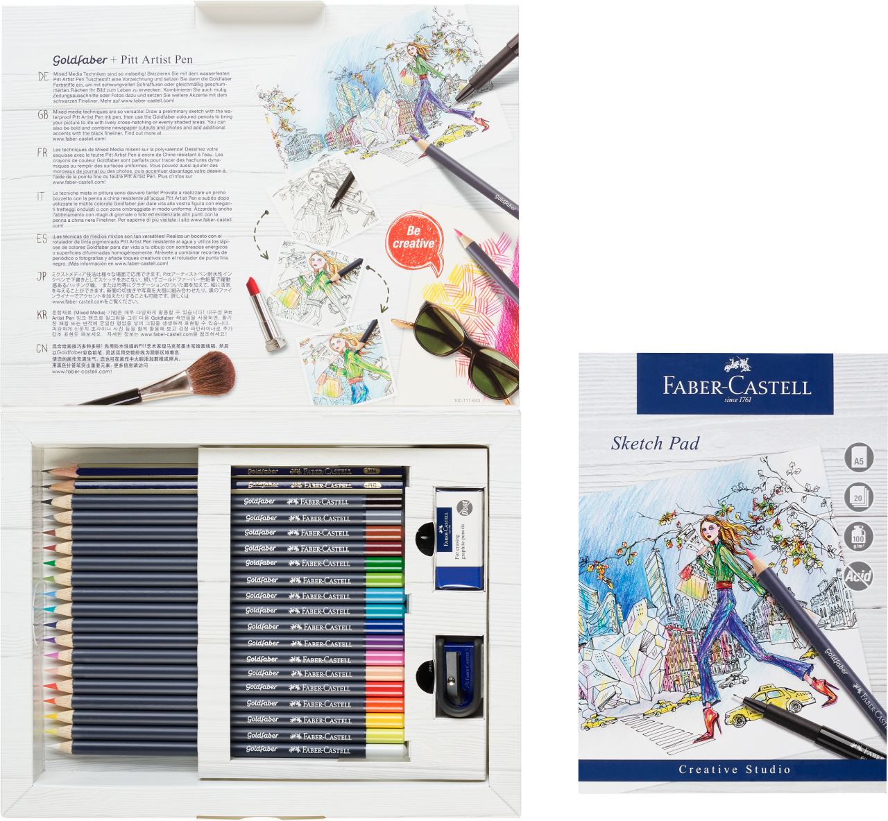 Faber-Castell - Goldfaber colour pencil, gift set, 23 pieces