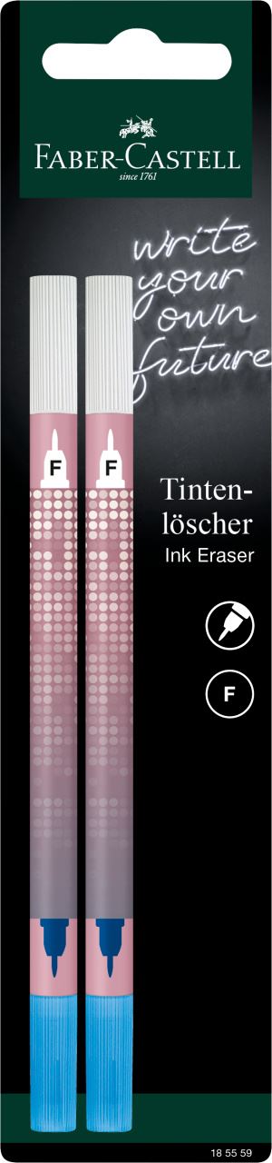 Faber-Castell - Ink eraser tip F, set of 2